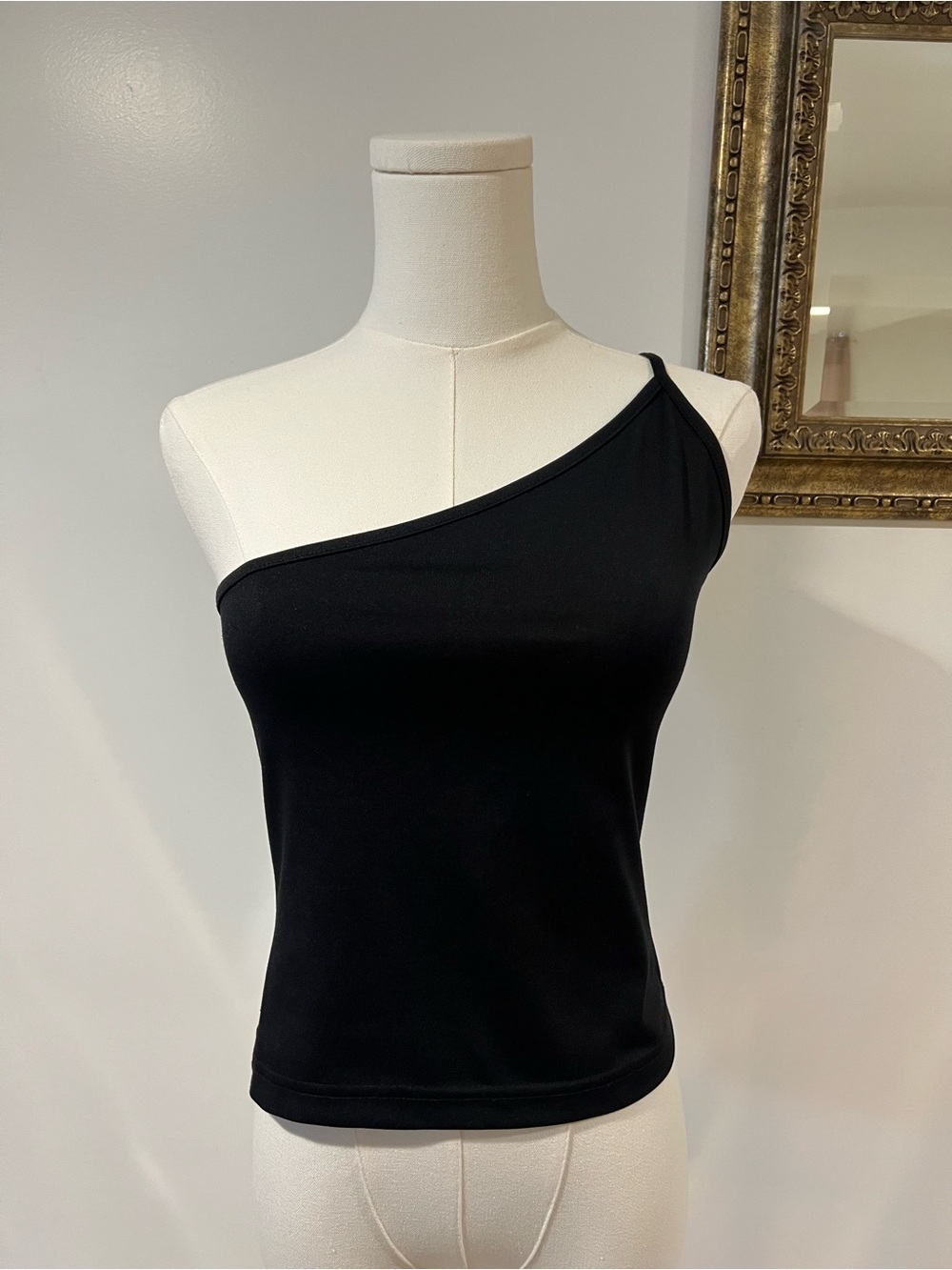Vintage 90s/Y2K Anxiety Cafe Asymmetrical Top